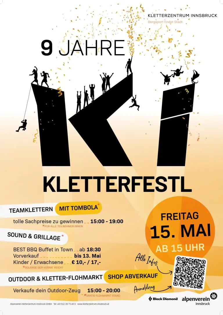 Featured image for “KI Kletterfestl 2026 – 9 Jahre Kletterzentrum Innsbruck”