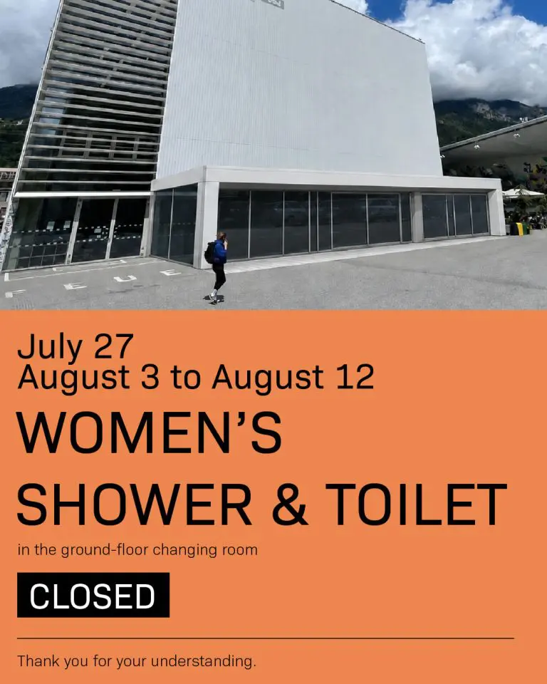 Featured image for “Women’s shower and women’s restroom closed on these days”
