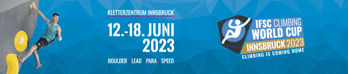 IFSC KLETTERWELTCUP INNSBRUCK 2023 Banner
