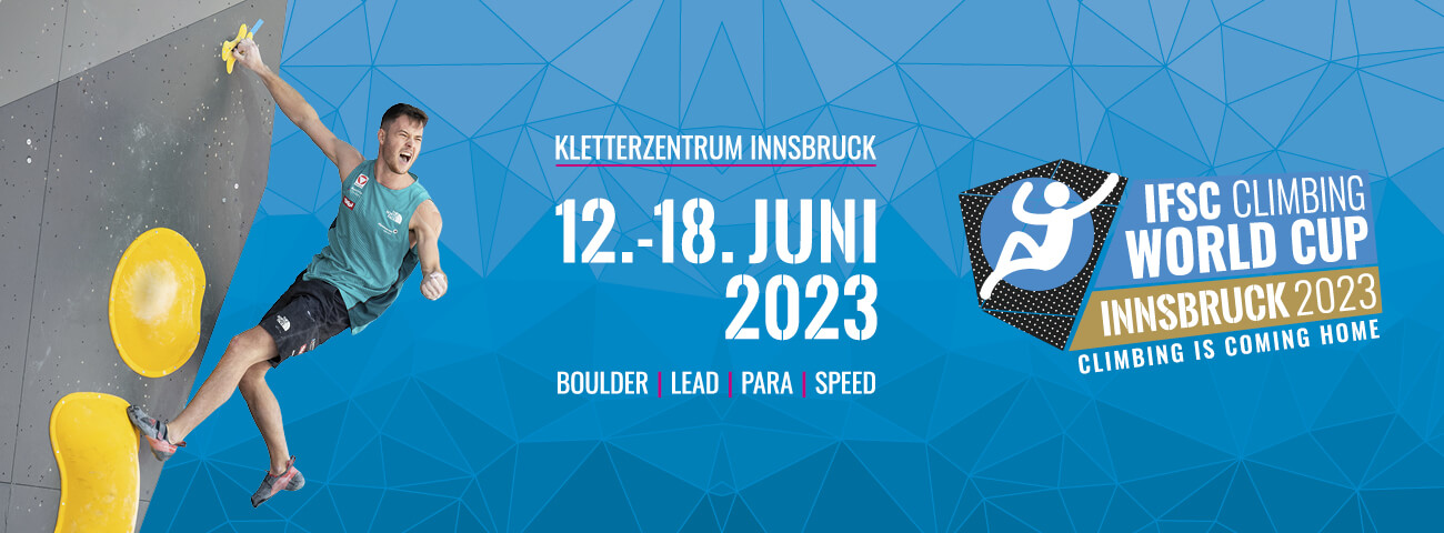 IFSC KLETTERWELTCUP INNSBRUCK 2023 Banner