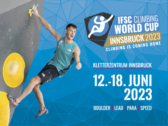 IFSC KLETTERWELTCUP INNSBRUCK 2023 Banner