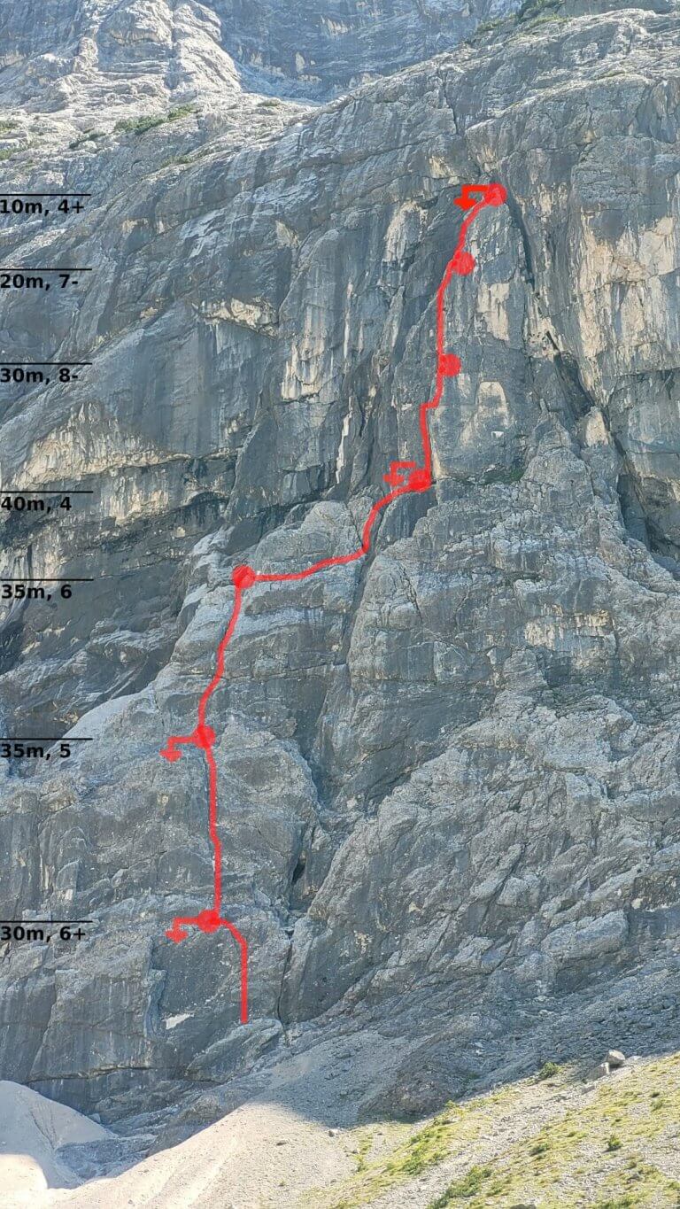 Torre Reps, alpine Abnetuer-Neutour an der Reps-Wand im Karwendel