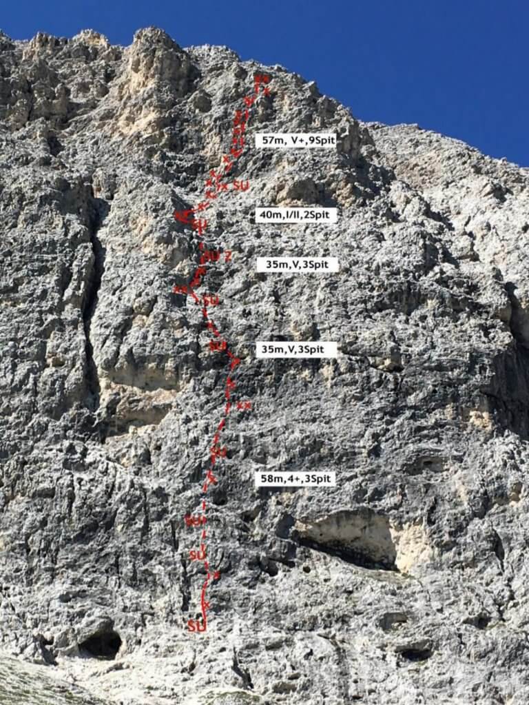 Via Mal Di Destra, alpine Genußtour in der Rosengartengruppe