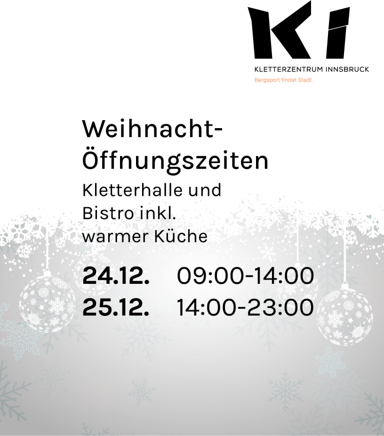 Weihnachtsöffnungszeiten 2023