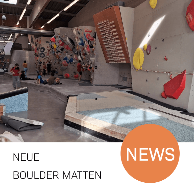 Bouldermatten Erneuerung