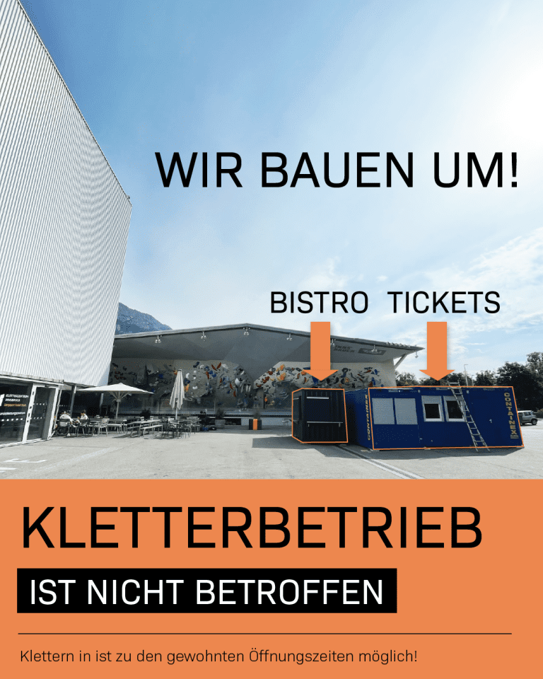 KIetterzentrum Innsbruck - Das Ki - Kletterzentrum Innsbruck 3 Featured image for “Wir starten den Umbau!”